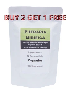 Pueraria Mirifica 7000mg Capsules High Strength Breast Enlargement Vegan - Afbeelding 1 van 4