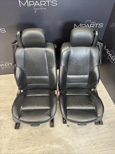01-06 BMW E46 M3 Convertible Interior Front Heated Seats Black *Notes* - Picture 1 of 16