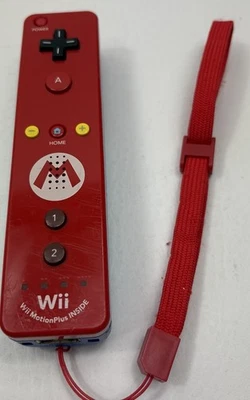 Nintendo! Red Mario Wii Remote (Wiimote) with MotionPlus - Image 1 of 4