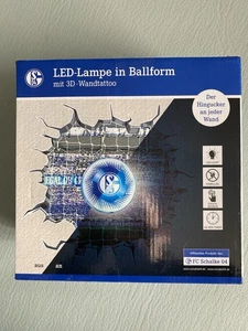LED Lampe Ballform + 3D Wandtattoo FC Schalke 04 - Bild 1 von 4