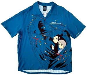 Studio Ghibli Howl's Moving Castle Sophie & Howl Woven Button-Up BoxLunch Size M - Picture 1 of 11