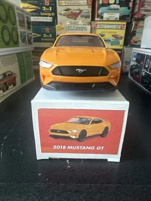 Revell Orange  2018 Mustang GT 1:25 scale Plastic Model built kit (not a promo) - Image 1 of 4