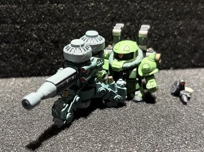 (CJ Style PAINTED) Figure Minifigure SD GUNDAM FULL COLOR ZAKU II + BIG GUN - Image 1 of 4