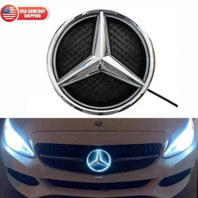 Front LED Star Emblem Light Badge Fits For Mercedes Benz Car Illuminated Grille✔ — 第 1/4 张图片