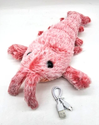 Flopping Lobster Dog/Cat Pet Interactive Toy, Plush, Jumping, USB Rechargeable - Image 1 of 4