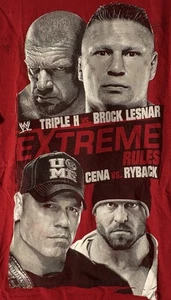 WWE Extreme Rules 2013 Event T-Shirt Rot XL Triple H Brock Lesnar Cena TOP - Bild 1 von 5