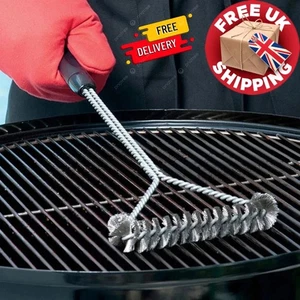 Grillbürste dreiseitig kurz, perfekter Allrounder, 30cm lang, mit rutschfestem Griff - Bild 1 von 7