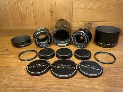 *3 Lens Set : Mint* Pentax SMC Takumar 55mm F/1.8 28mm F/3.5 200mm F/4 M42 / JPN - Image 1 of 4