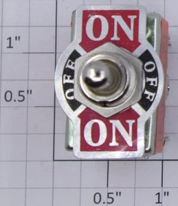 Acme 1010-07 DPDT Heavy Duty On/Off/On Toggle Switch 15A @ 250VAC Packaged - Picture 1 of 3