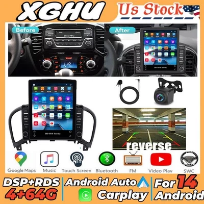 9.7" For Nissan Juke 2010-2014 Android 14 Car Radio Stereo Wifi Player GPS 4+64G - Image 1 of 4