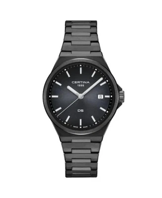 Reloj informal de cuarzo analógico para hombre CERTINA vestido clásico esfera negra impermeable redondo Foto 1 de 4