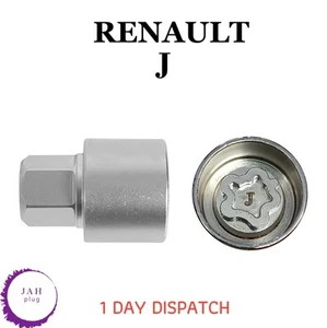 MASTER LOCKING WHEEL SECURITY NUT BOLT REMOVER KEY SOCKET J FOR RENAULT - Picture 1 of 6