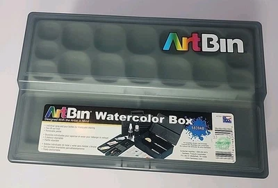 ArtBin by Flambeau Watercolor Box Portable Storage 6839AB Green - Image 1 of 4