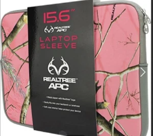 RealTree APC 15.6 Laptop Sleeve Pink Hunting Neoprene NEW Soft Inside - Picture 1 of 1