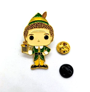 Broche esmaltado regalo película Navidad personaje elfo animado Will Ferrell ELF pin - Imagen 1 de 4