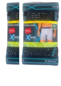 Hanes X - Temp Performance Cool Tagless Boxer Hanes® Men's 2-Pack 4 Briefs Total - Picture 1 of 12