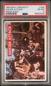 1956 Davy Crockett Green #19A Suicide Attack PSA 6 EX-MT - Picture 1 of 2