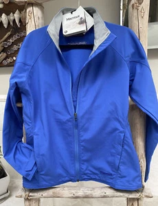 Marmot Ladies Levity Jacket Brilliant Blue L - NWT Water Repellant NBC Universal - Picture 1 of 8