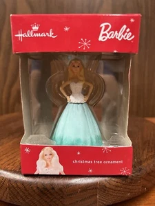 Barbie en Vestido Verde y Blanco Adorno Árbol de Navidad por Hallmark Nuevo. 10D - Imagen 1 de 9