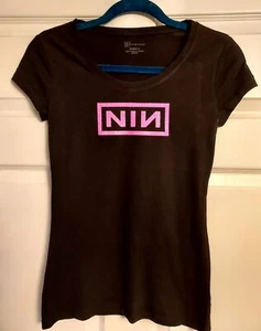 Nine Inch Nails Crop Top Nine Inch Nails Damen Fitted Shirt Peel It Back Pink - Bild 1 von 2