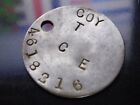 Relic WW2 RAC RTR dogtag Duke of Wellingtons West Riding -  COY 4618216