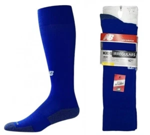 5 Pairs Blue Sports Socks Unisex Kids M Fit Shoe 9.5-3 New Balance Irregulars - Picture 1 of 5