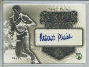 "RARE" 2005-06 SP Signature Edition Scripts for Success Gold /25 Robert Parish - Picture 1 of 2