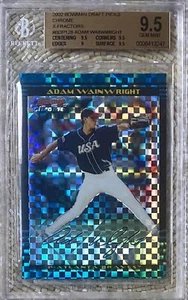 2002 BOWMAN CHROME XFRACTOR /150 ADAM WAINWRIGHT RC BGS 9.5 POP 1 - Foto 1 di 2