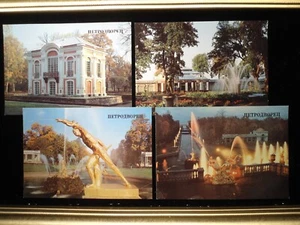 1987 Russia Postcards Leningrad Petrodvorets Lot of 4 MNH XF - Picture 1 of 6