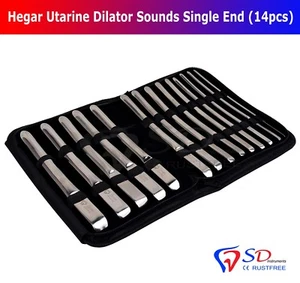 Hegar Utarine Dilatator Töne Einzeln Ende 14PCS Ob / Gyn Metall 4mm Sich 17MM - Bild 1 von 4