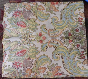 POTTERY BARN SIMONE Jacobean Floral Linen Curtain Panel 50" x 108" - Picture 1 of 3