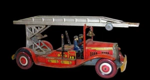 Pompier Wells vers 1930   / jouet ancien - Imagen 1 de 6