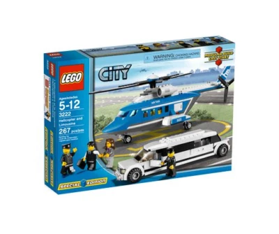LEGO Town City Airport Private Jet Set 3222 Helicopter and Limo  - Image 1 of 2