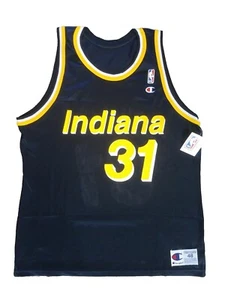 Indiana Pacers Reggie Miller #31 NBA Basketball Champion Jersey Mens 48 NWT RARE - Picture 1 of 7