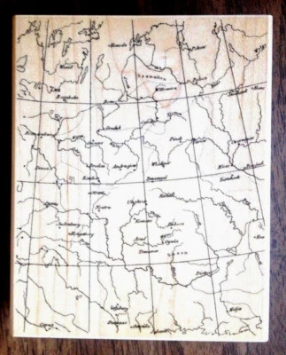 Enorme sello de goma vintage antiguos mapas detalles de fondo líneas de cuadrícula arte héroe Foto 1 de 4