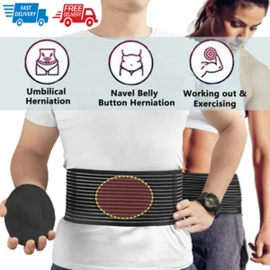 Umbilical Hernia Belt - Unisex - Abdominal Support Binder with Compression Pad - Picture 1 of 19