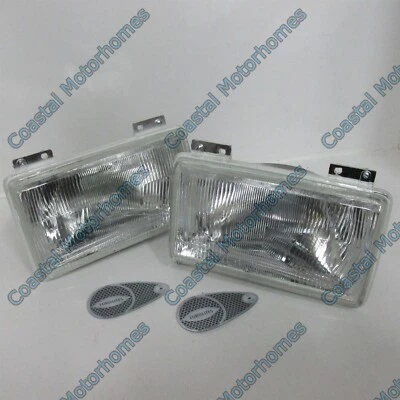 Fits Peugeot J5 Citroen C25 Headlights Pair Headlamps Hymer Motorhome - Image 1 of 3