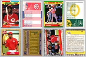 Eric Davis 4 Card Lot - Cincinnati Reds Hall of Famer Dodgers Tigers Orioles  - Picture 1 of 1