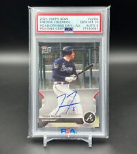 2021 Topps Now FREDDIE FREEMAN Road To Opening Day Autograph PSA 10 #70/99