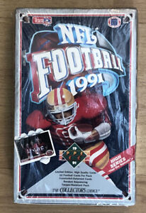 1991 Upper Deck Football Card Packs Box Favre Jackson Montana Rice Elway Sanders