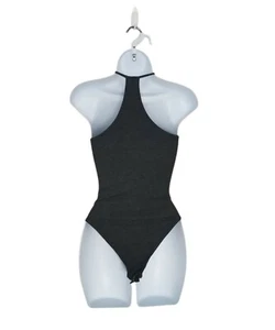 Body Aeropostale Live Love Dream Halter Talla Pequeña Espalda Corredora Tejido Acanalado Gris. - Imagen 1 de 7