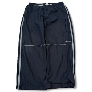 Vintage Old Navy Black Wide Leg Baggy Track Pants Lined Men’s Size XL Y2K VTG - Picture 1 of 7