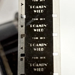 Antik Vintage Tom Mix Roaming Wild 16mm Sicherheitsfolie - Bild 1 von 12