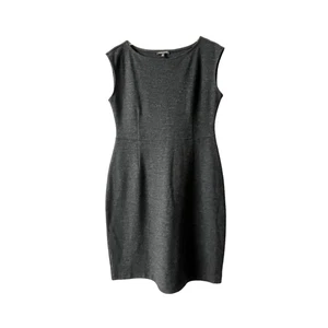 Eileen Fisher Charcoal Gray 100% Wool Crepe Sleeveless Dress SZ Petite Medium - Picture 1 of 6
