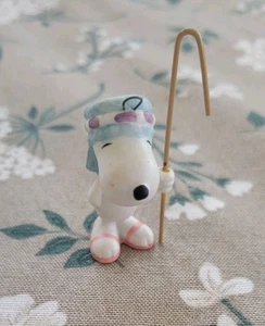 Vintage Peanuts Snoopy Charlie Brown Krippe Keramik Ornament Willitts selten  - Bild 1 von 6