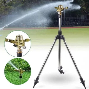 Automatischer rotierender Sprinkler mit Stativ 360 Grad Bewässerungsdüse Gartenwerkzeug - Bild 1 von 12
