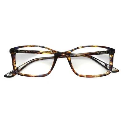 范思哲眼镜 VE3163 992 棕色黄色蓝色哈瓦那 52-17-140 无盒 — 第 1/4 张图片