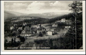 OBER-KRUMMHÜBEL Karpacz Teichränder Riesengebirge Polen Schlesien alte AK ~1930 - Bild 1 von 1