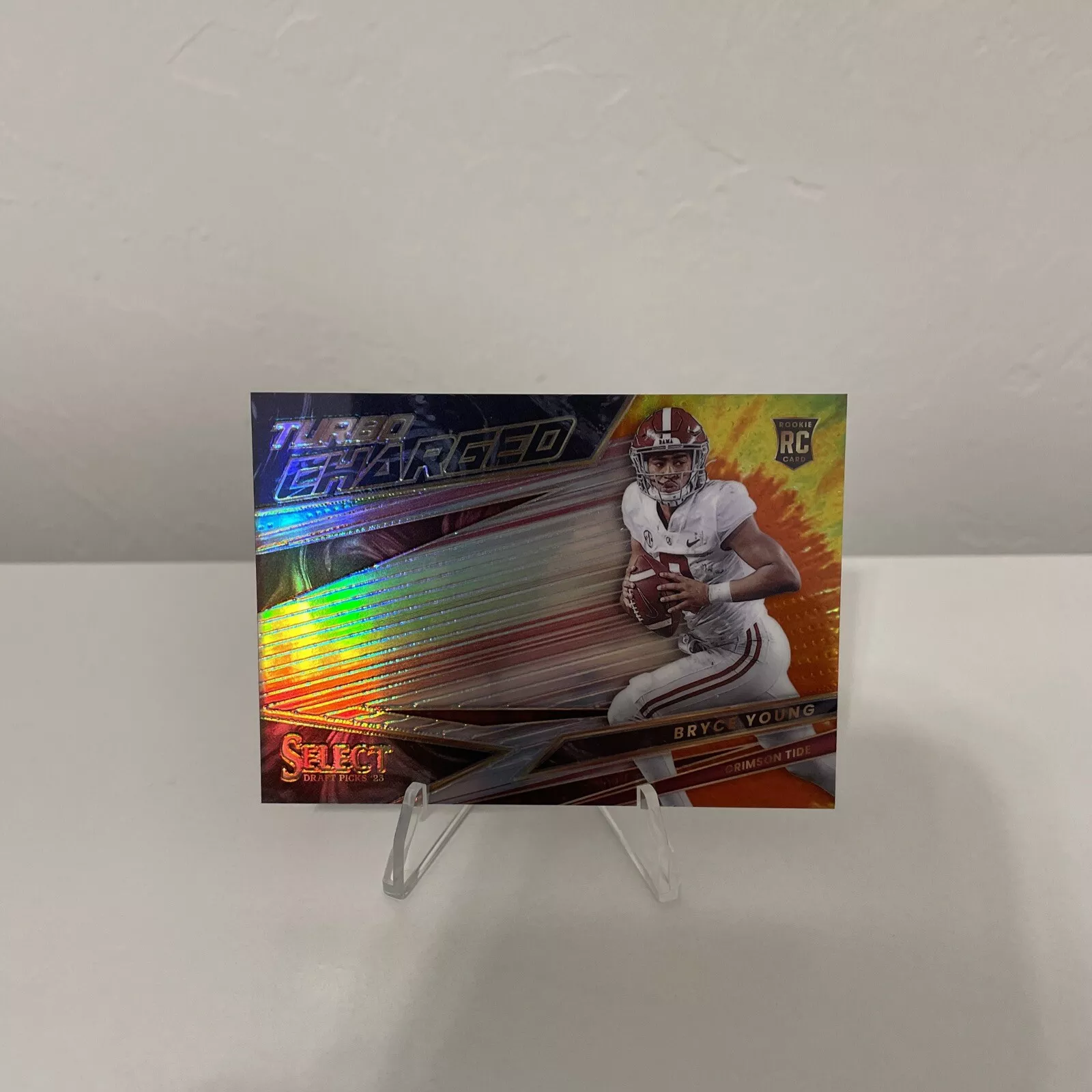 2023 Select Draft Picks BRYCE YOUNG Turbo Charged TIE-DYE PRIZM SSP RC /25