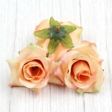 2"Bulk Rose 10/100P Artificial Silk Flower Head for DIY Craft Wedding Home Decor